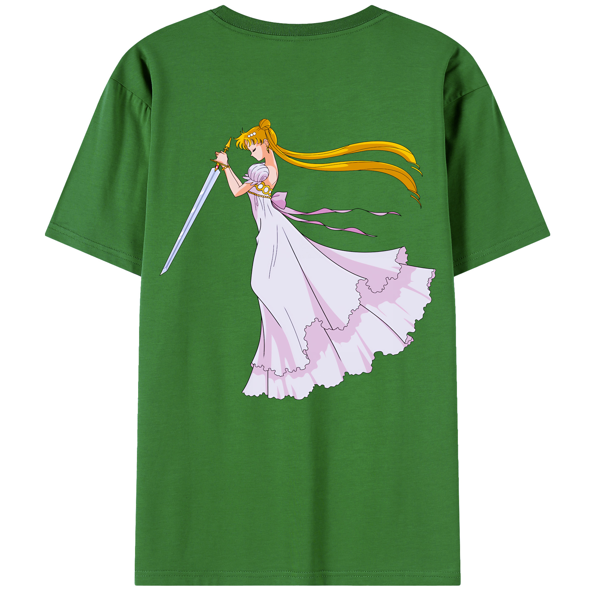 （画像用） 美少女戦士セーラームーン 愛野 美奈子 あいの みなこ Sailor Moon Aino Minako レディース半袖Tシャツ(バックプリント)